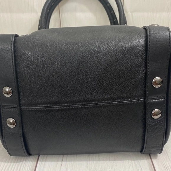 Vintage Black Leather Burberry - Picture 3 of 7